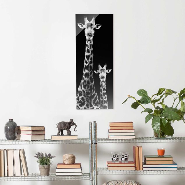 Żyrafa obraz Żyrafa Duet czarno-biały