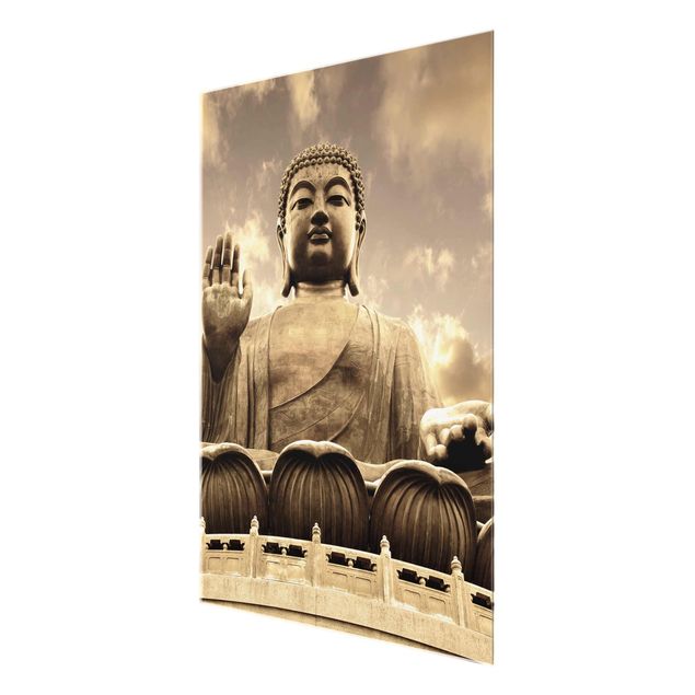 Obrazy nowoczesny Wielki Budda Sepia