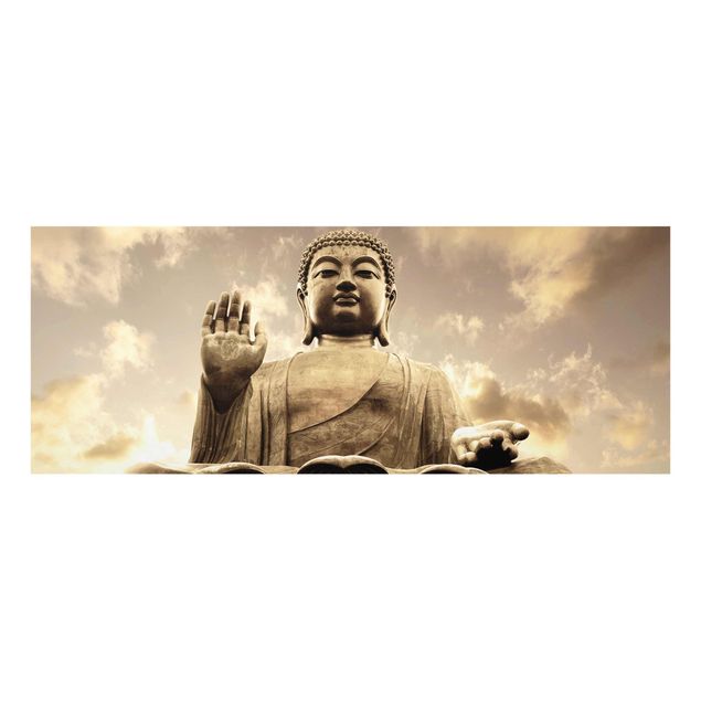Obrazy duchowość Wielki Budda Sepia