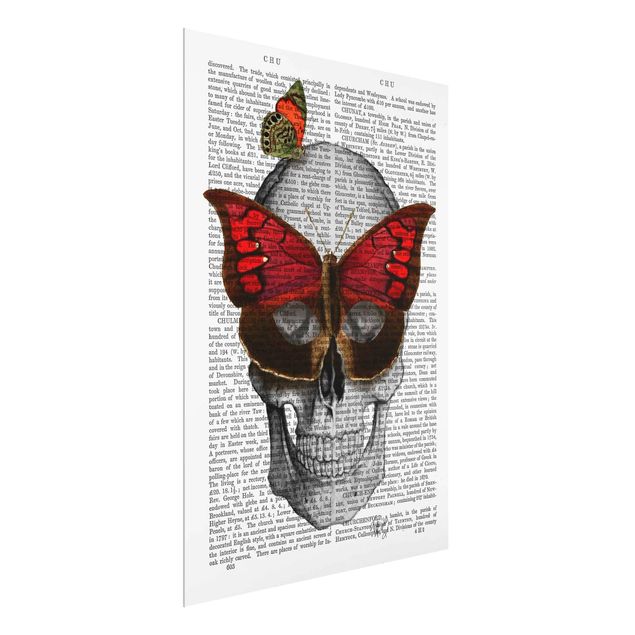 Obrazy na szkle powiedzenia Ciekawe czytanie - Maska motyla