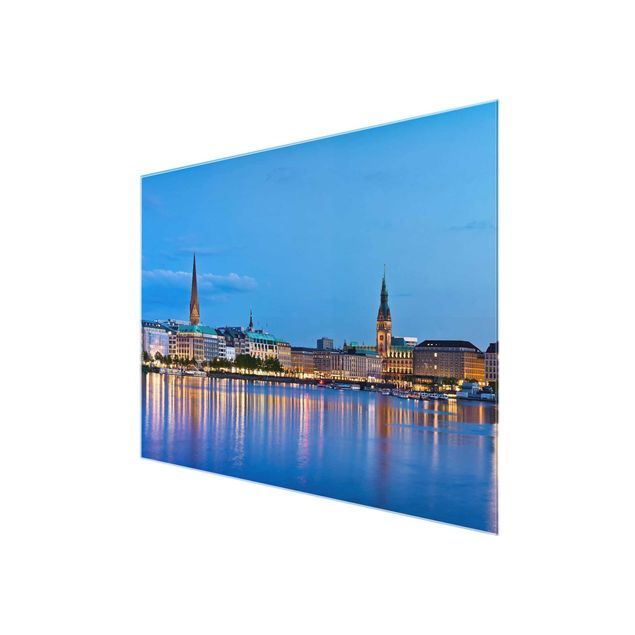 Obrazy nowoczesne panorama Hamburga