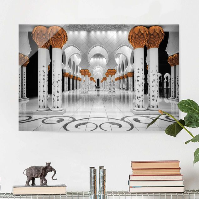 Obrazy na szkle architektura i horyzont W meczecie