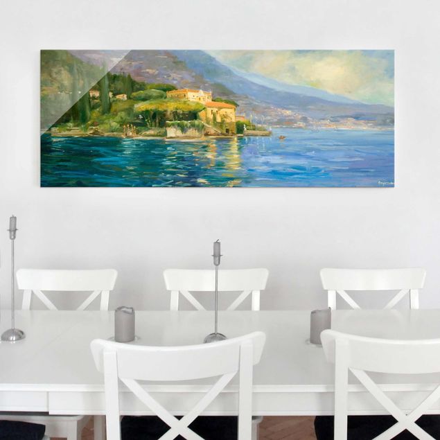 Obrazy na szkle panorama Krajobraz włoski - morze