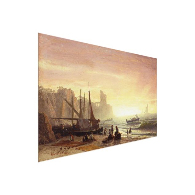 Romantyzm obrazy Albert Bierstadt - Flota rybacka