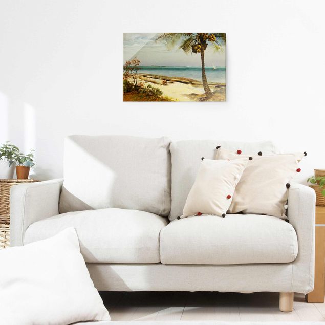 Romantyzm obrazy Albert Bierstadt - Wybrzeże w tropikach