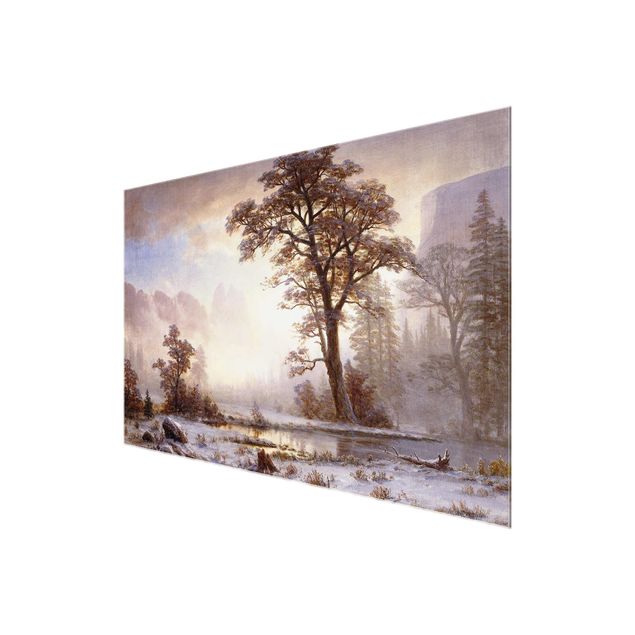 Obrazy do salonu nowoczesne Albert Bierstadt - Dolina Yosemite w śniegu