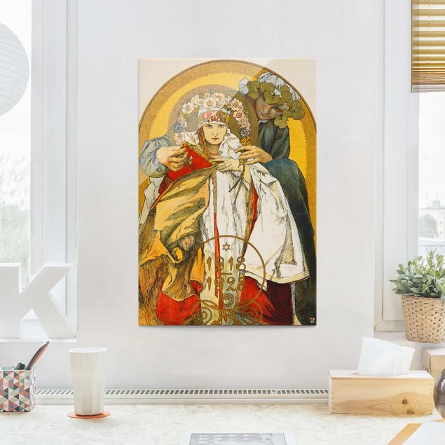 Dekoracja do kuchni Alfons Mucha - plakat Republika Czechosłowacka
