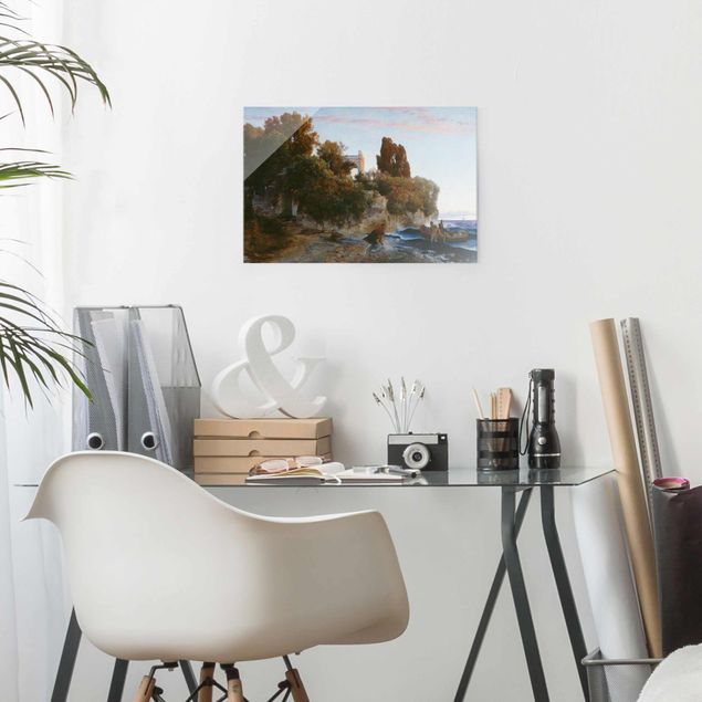 Obrazy na szkle artyści Arnold Böcklin - Zamek nad morzem