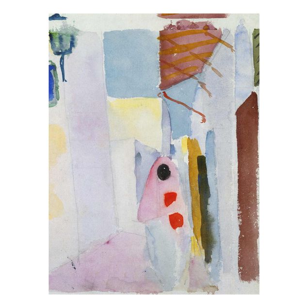 Obrazy na szkle abstrakcja August Macke - Kobieta na ulicy