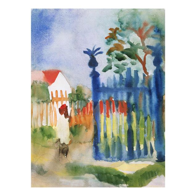 Obrazy na szkle abstrakcja August Macke - Brama do ogrodu