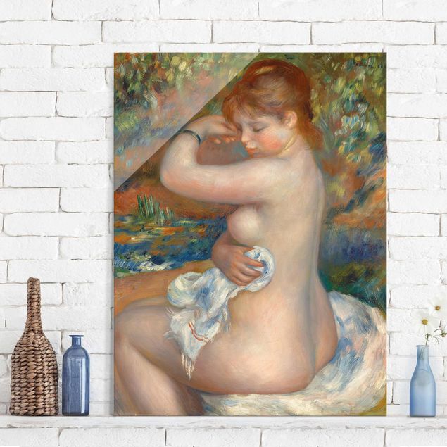 Obrazy na szkle erotyka Auguste Renoir - Kąpiący się