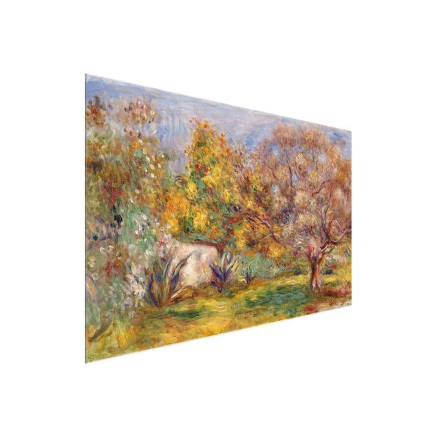 Obrazy na szkle artyści Auguste Renoir - Ogród z drzewami oliwnymi