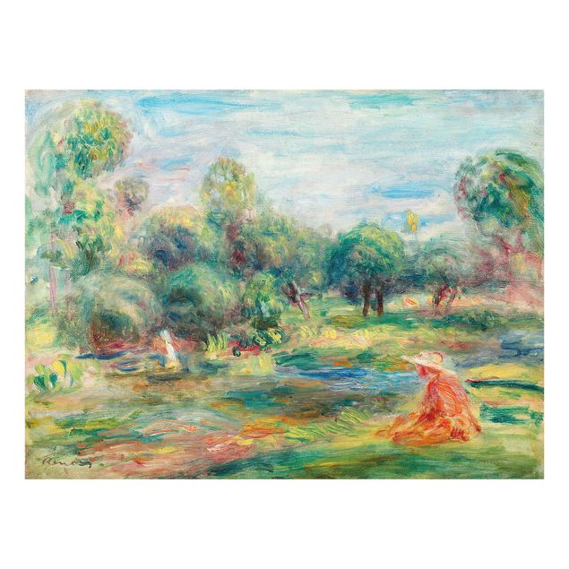 Obrazy na szkle krajobraz Auguste Renoir - Krajobraz w pobliżu Cagnes