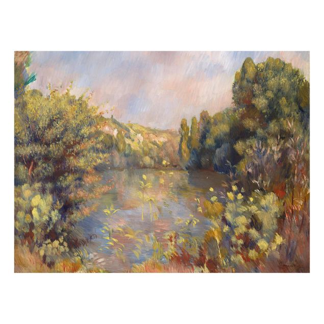 Obrazy na szkle krajobraz Auguste Renoir - Pejzaż z jeziorem