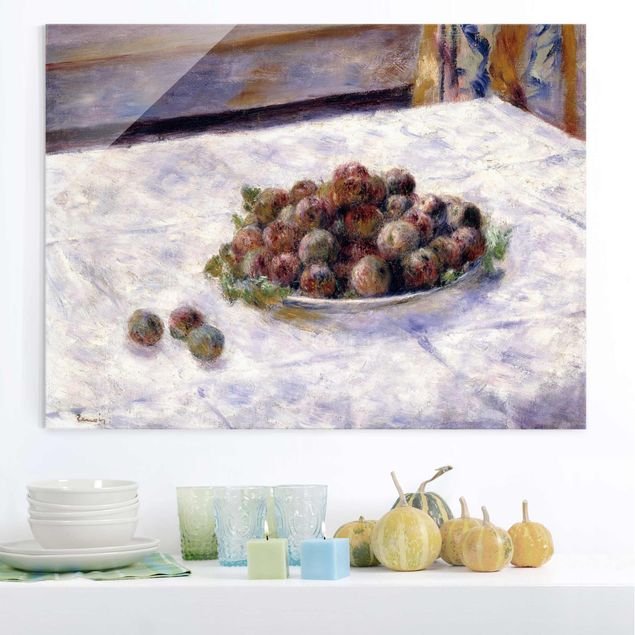 Dekoracja do kuchni Auguste Renoir - Talerz ze śliwkami