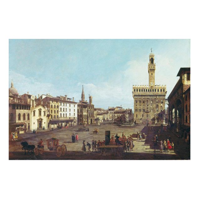 Postimpresjonizm obrazy Bernardo Bellotto - Piazza della Signoria