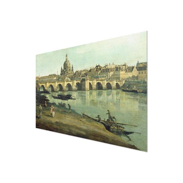 Obrazy na szkle poziomy Bernardo Bellotto - Drezno z prawego brzegu Łaby