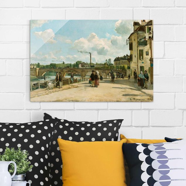 Obrazy na szkle architektura i horyzont Camille Pissarro - Widok na Pontoise