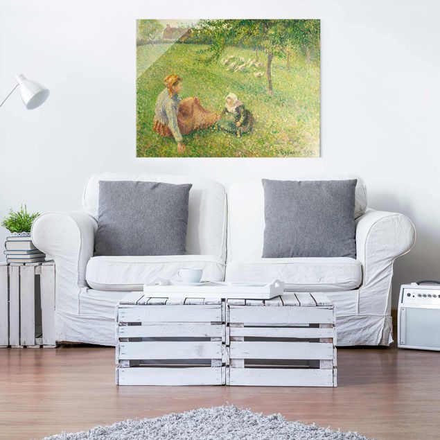 Postimpresjonizm obrazy Camille Pissarro - Pasterz gęsi