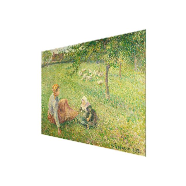 Obrazy na szkle artyści Camille Pissarro - Pasterz gęsi
