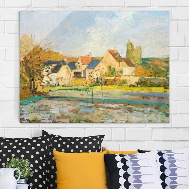 Obrazy na szkle architektura i horyzont Camille Pissarro - Krajobraz w pobliżu Osny