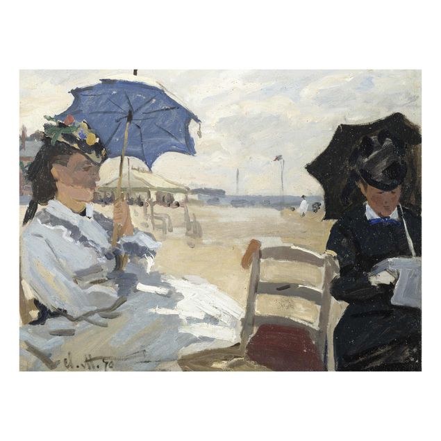Obrazy na szkle krajobraz Claude Monet - Plaża w Trouville