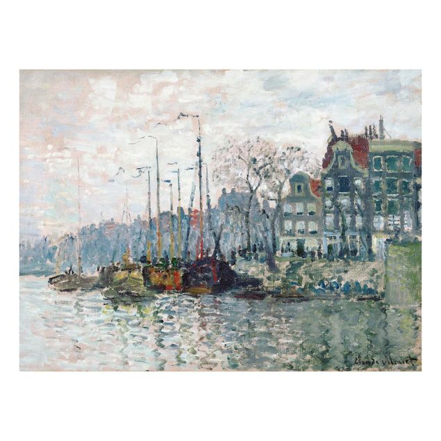 Impresjonizm obrazy Claude Monet - Kromme Waal Amsterdam