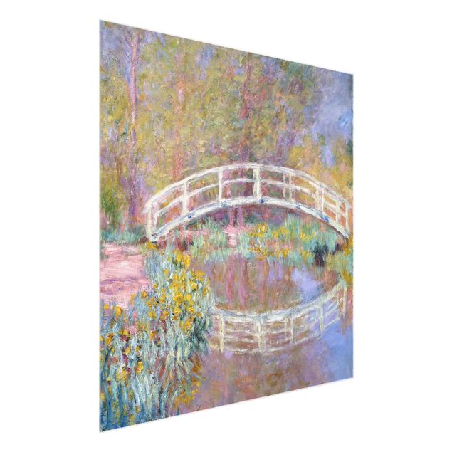 Obrazy na szkle artyści Claude Monet - Most Moneta w ogrodzie