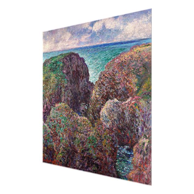 Obrazy na szkle krajobraz Claude Monet - Grupa skalna Port-Goulphar