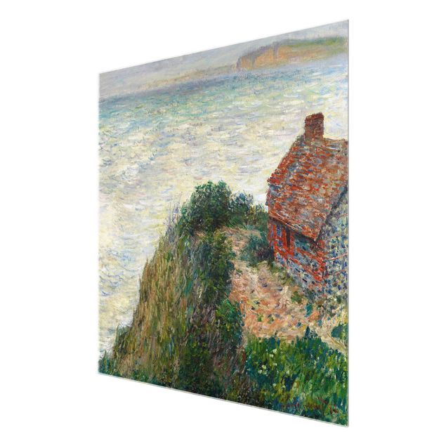Obrazy na szkle wybrzeże Claude Monet - Dom rybaka w Petit Ailly