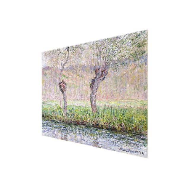 Obrazy do salonu nowoczesne Claude Monet - Drzewa wierzbowe na wiosnę