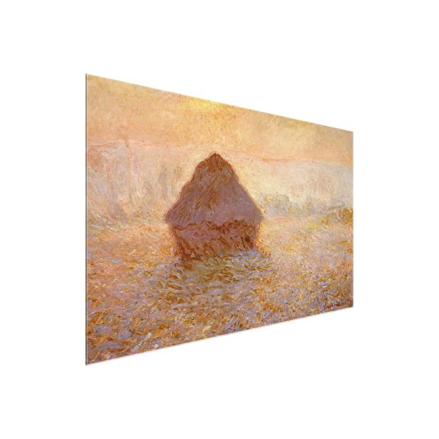 Obrazy na szkle artyści Claude Monet - Stóg siana we mgle