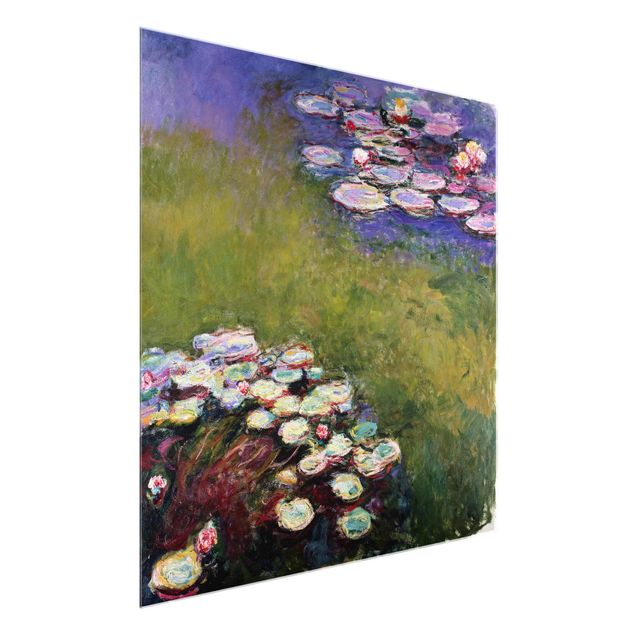 Obrazy na szkle kwadrat Claude Monet - Lilie wodne
