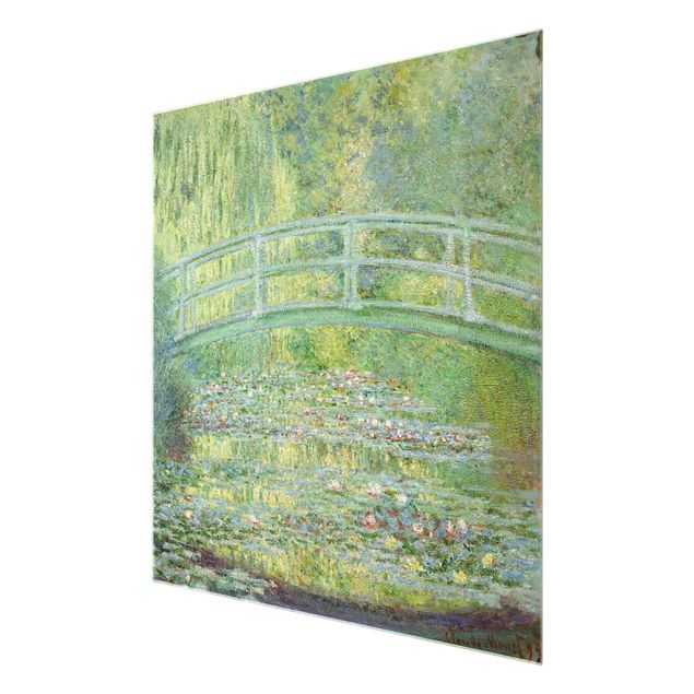 Obrazy na szkle krajobraz Claude Monet - Mostek japoński