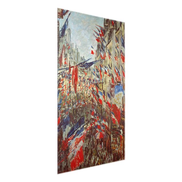 Obrazy nowoczesne Claude Monet - Ulica w dekoracji z flagą