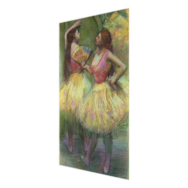 Obrazy na szkle portret Edgar Degas - Dwie tancerki