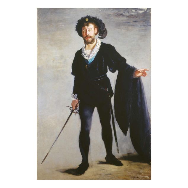 Nowoczesne obrazy do salonu Edouard Manet - Śpiewak Jean-Baptiste Faure jako Hamlet