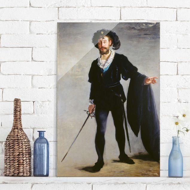 Dekoracja do kuchni Edouard Manet - Śpiewak Jean-Baptiste Faure jako Hamlet