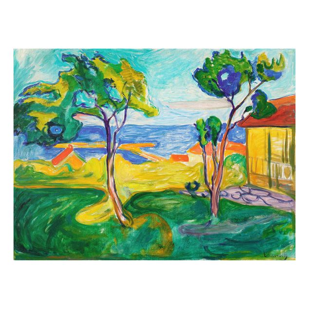 Obrazy na szkle artyści Edvard Munch - Ogród