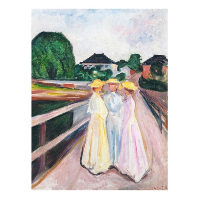 Postimpresjonizm obrazy Edvard Munch - Trzy dziewczynki