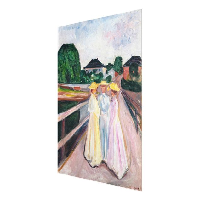 Obrazy na szkle artyści Edvard Munch - Trzy dziewczynki