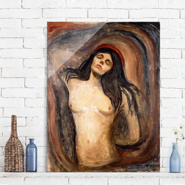Obrazy na szkle erotyka Edvard Munch - Madonna
