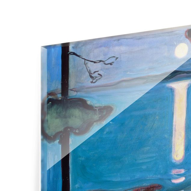 Obrazy na szkle krajobraz Edvard Munch - Noc w blasku księżyca