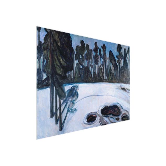 Obrazy na szkle poziomy Edvard Munch - Gwiaździsta noc