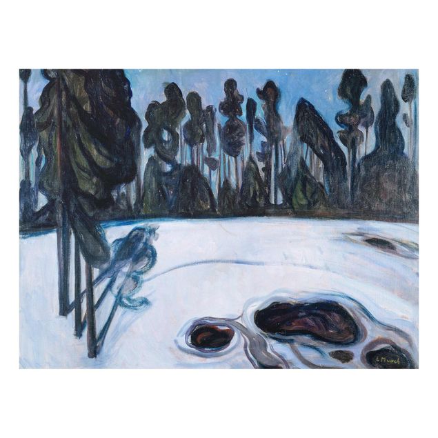 Obrazy na szkle artyści Edvard Munch - Gwiaździsta noc