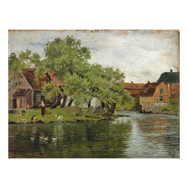 Obrazy na szkle artyści Edvard Munch - Rzeka Akerselven