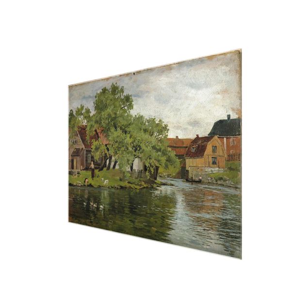 Obrazy na szkle krajobraz Edvard Munch - Rzeka Akerselven