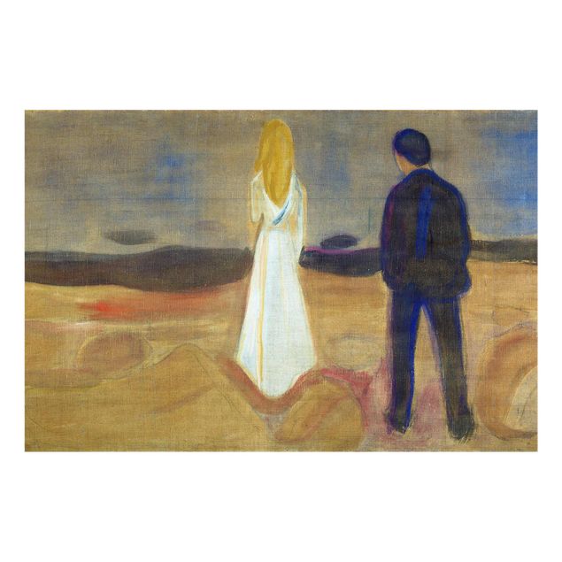 Obrazy na szkle artyści Edvard Munch - Dwoje ludzi