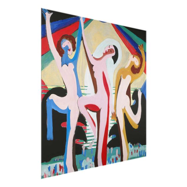 Obrazy na szkle artyści Ernst Ludwig Kirchner - Taniec kolorów