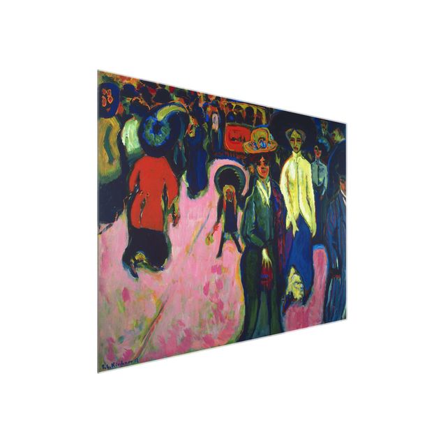Obrazy do salonu nowoczesne Ernst Ludwig Kirchner - ulica w Dreźnie